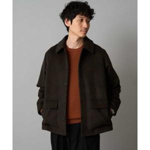 コート ジャケット フェイクウールワイドシルエットカバーオール メンズ