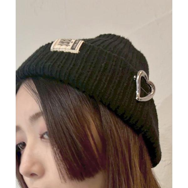 ブローチ ハートモチーフブローチ レディース