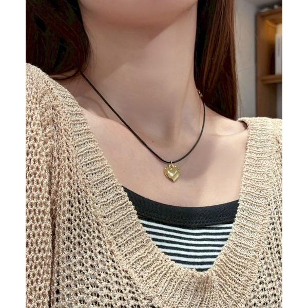 ネックレス ハートチャームネックレス レディース