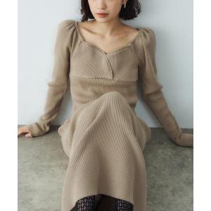 ワンピース femi rib knit dress