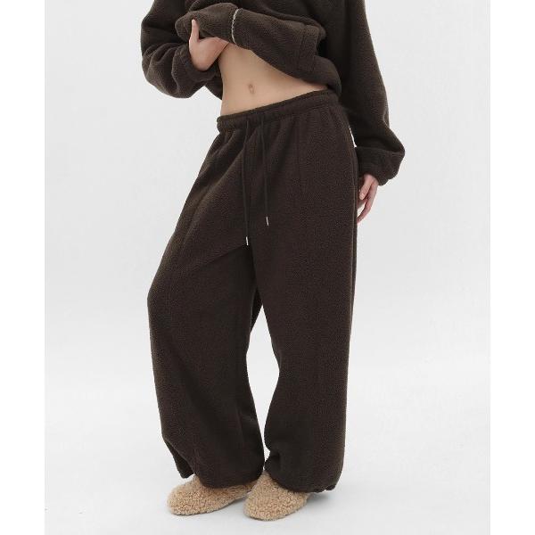 パンツ 「B-BASIC」 フリース2WAYワイドパンツ レディース メンズ