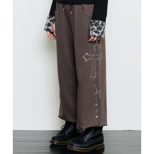 ワイドパンツ スウェットパンツ ジャージ EV GLITTER PRINTED TRAINING P...
