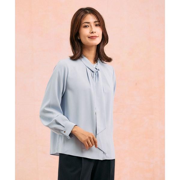 ブラウス シャツ キレイつづく2WAYボウタイ/581012 レディース