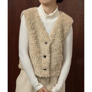 lawgy（ラウジー） ベスト ジレ u neck long vest / uネックロング
