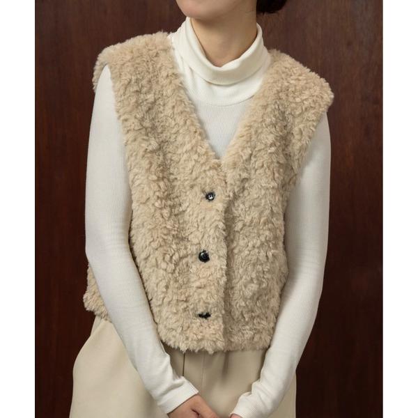 ベスト ジレ v boa simple vest / vボアシンプルベスト レディース