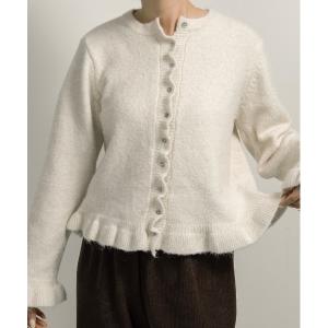 カーディガン frill cuffs flare cardigan / フリルカフスフレアカーディガン レディース