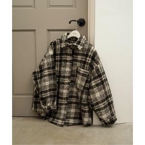 コート アウター check boa shirt outer / チェックボアシャツアウター レディース