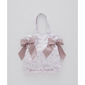 Maison de FLEUR（メゾンドフルール） トートバッグ リボンレース