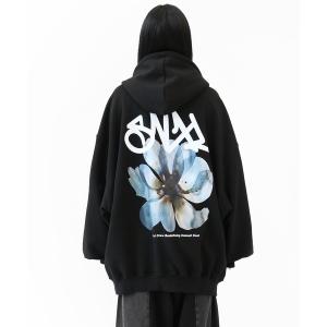 パーカー ブルームインブルーフーディパーカー メンズ レディース