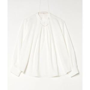 ブラウス シャツ アクセ付きブラウス レディース