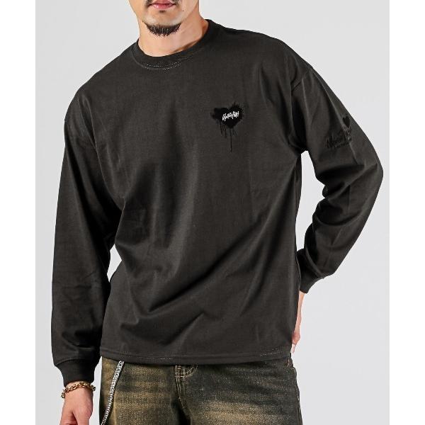 tシャツ ワンポイントハート刺繍ロンT メンズ レディース