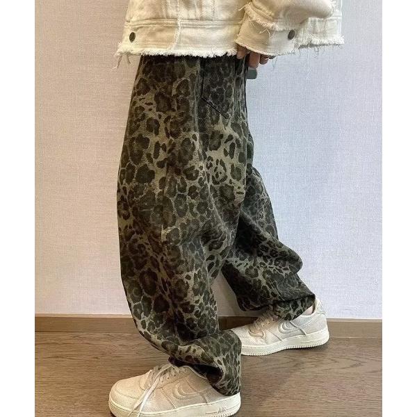 パンツ レオパードワイドパンツ　「ユニセックス商品」 メンズ レディース