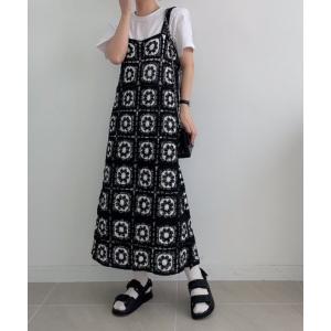 「N.s」 ニットワンピース FREE ブラック レディース