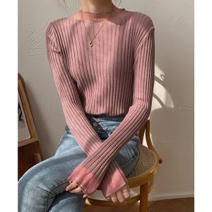 「AMOUR BOX」 長袖ニット FREE パープル レディース