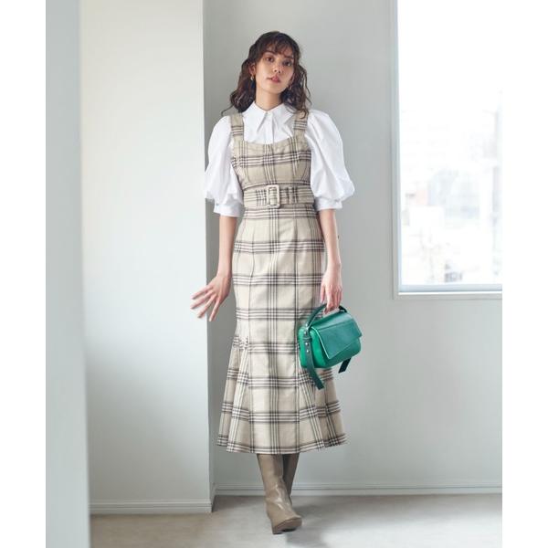 「SNIDEL」 サロペットスカート 0 ベージュ レディース