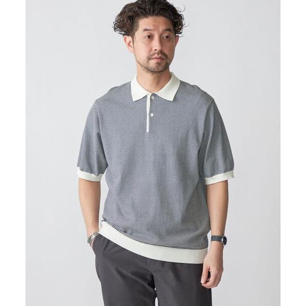 「SHIPS」 半袖ニット MEDIUM ブラック メンズ