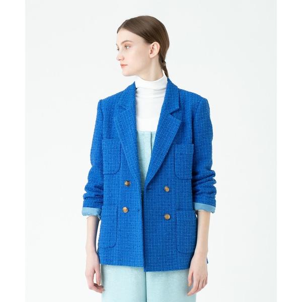 「allureville」 テーラードジャケット 1 ブルー レディース