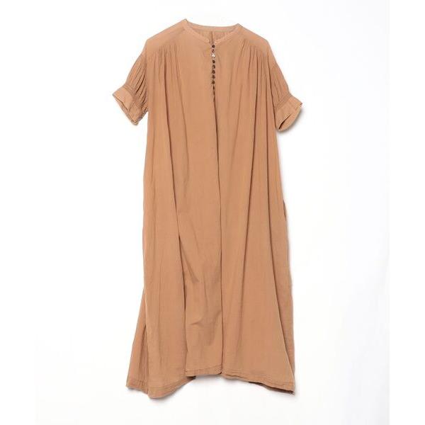 「Audrey and John Wad」 半袖ワンピース FREE ベージュ レディース