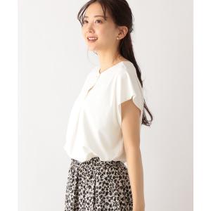 「GLOBAL WORK」 半袖カットソー LARGE オフホワイト レディース