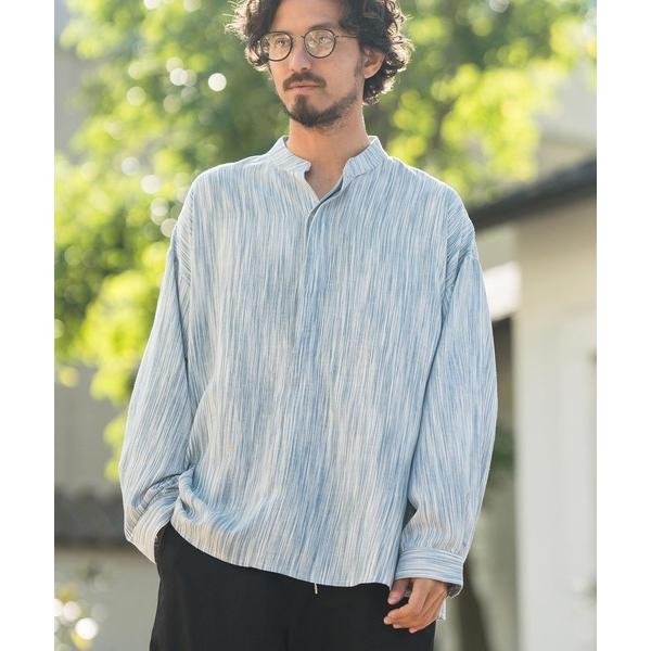 「CAMBIO」 長袖シャツ S ブルー メンズ