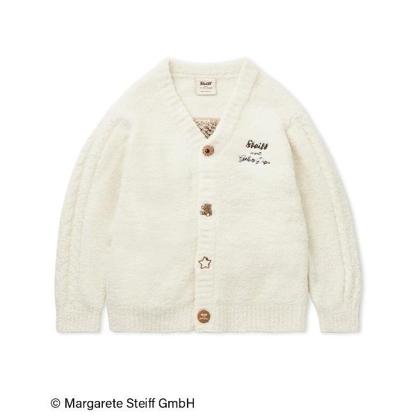 パジャマ ルームウェア 「Steiff」「UNISEX」パウダージャガードカーディガン レディース
