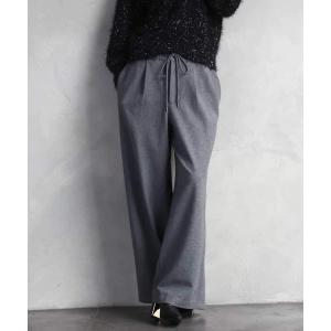 パンツ 2WAYストレッチワイドパンツ レディース