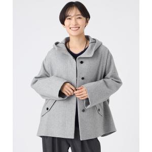 コート アウター 「SANYO Style EDITION掲載」ウールスーパービーバーフーデッドコート レディース