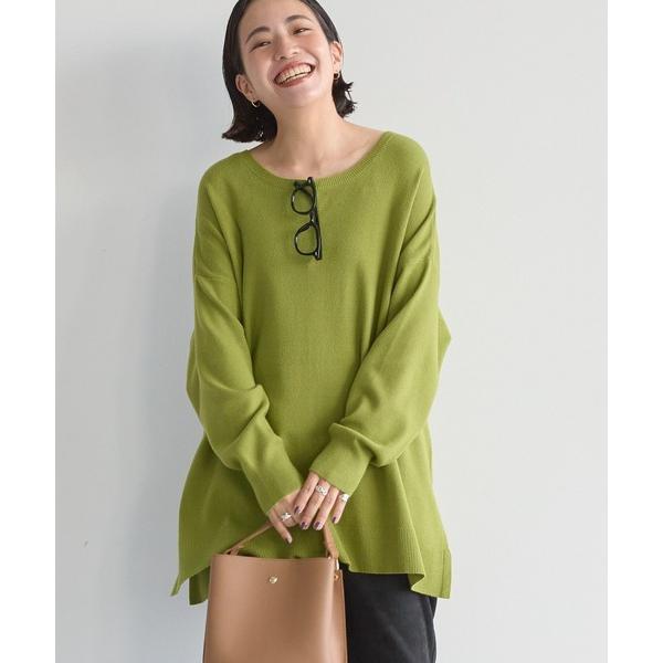 ニット セーター バイパチロングニットプルオーバー レディース