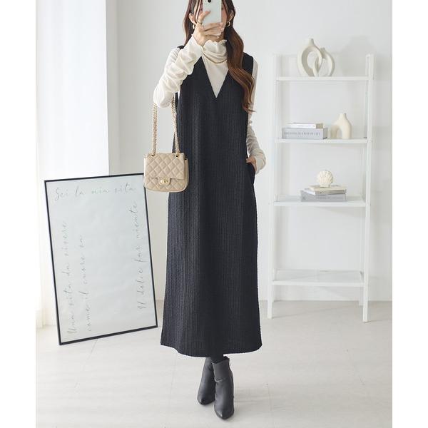 ジャンパースカート ツイード調ジャンパースカート