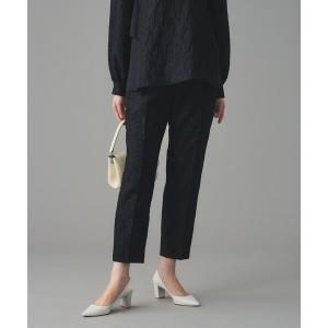 スラックス パンツ GISHA 2トーン ジャガード パンツ レディース
