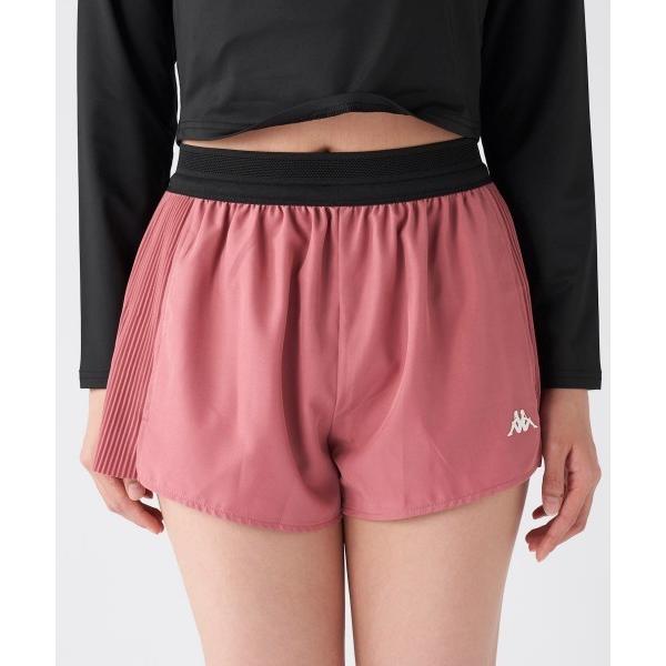 パンツ 「Kappa/カッパ」レディースサイドプリーツショートパンツ　スポーツ　ゴルフ　アウトドア　...