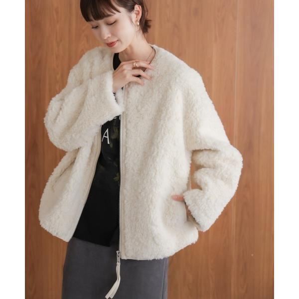 ブルゾン アウター ボアショートアウター レディース
