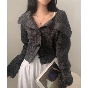 カーディガン 「LAMPOON」トグルボタンニットカーディガン レディース