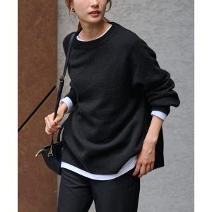 ニット セーター 「追加」ラグランスリーブ ワイドプルオーバー 2 レディース