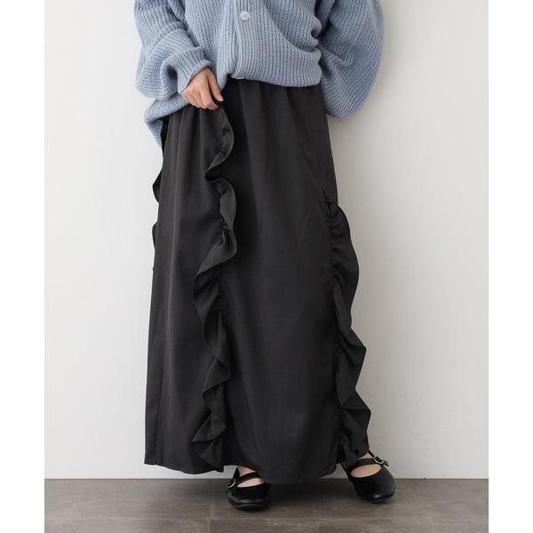 スカート フリルIラインスカート