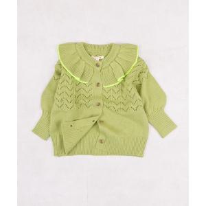 カーディガン  フリルカラーニットカーディガン キッズ 子供服 男の子 女の子