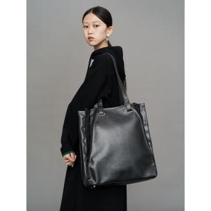 トートバッグ 「ZOZO限定」FAKE LEATHER ORIGAMI PLEATS TOTE / フェイクレザーオリガミプリーツトート