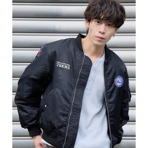 ma1 ma-1 NBA Military styles MA-1 Jackets  アウター ジャケット 冬服 ユニセックス ワッペン刺繍 メンズ