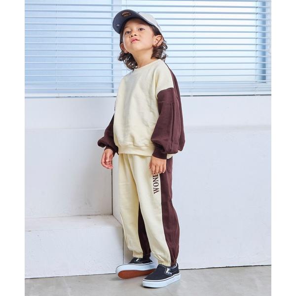 セットアップ 「LSP WOW!」セットアップ　裏毛前後配色スウェット キッズ 子供服 男の子 女の...