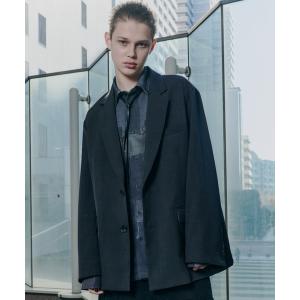 ジャケット テーラードジャケット AFF AIVER　ワイドスリーブエアリーテーラードジャケット メンズ レディース