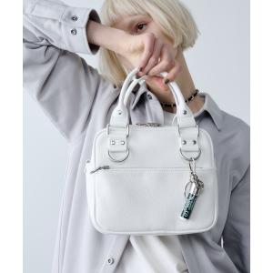 ボストンバッグ AFF AIVER　スクエアミニボストンバッグ メンズ レディース