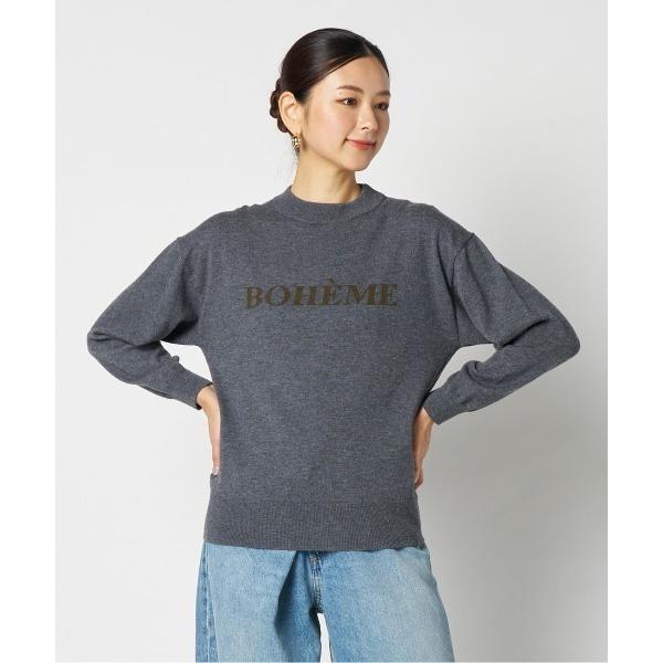 ニット セーター INTARSIA LOGO KNIT レディース