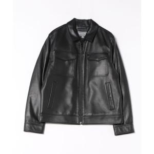 ブルゾン アウター DENNY レザージャケット メンズ