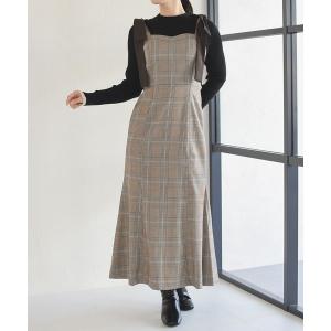 ジャンパースカート 2025秋冬新作 肩リボンジャンスカ