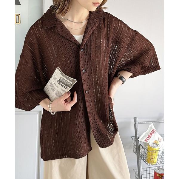 「Java」 カーディガン M ブラウン レディース