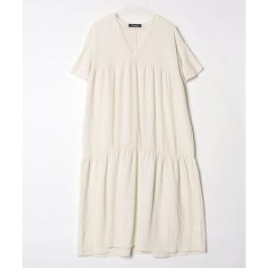 「CHOCOA」 半袖ワンピース FREE ベージュ レディース