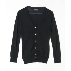 「JOHN SMEDLEY」 ニットカーディガン S ブラック レディース
