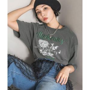 「PAGEBOY」 半袖Tシャツ FREE チャコールグレー レディース