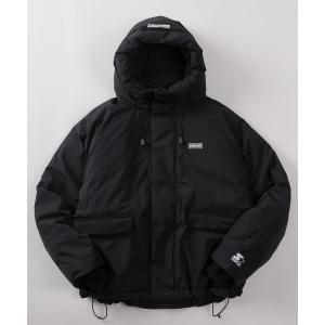 ダウンジャケット ダウン 「88」「STARTER/スターター」ロゴワンポイント ファイバーダウン フード ジャケット/「防風」「撥水」「ストレッチ」