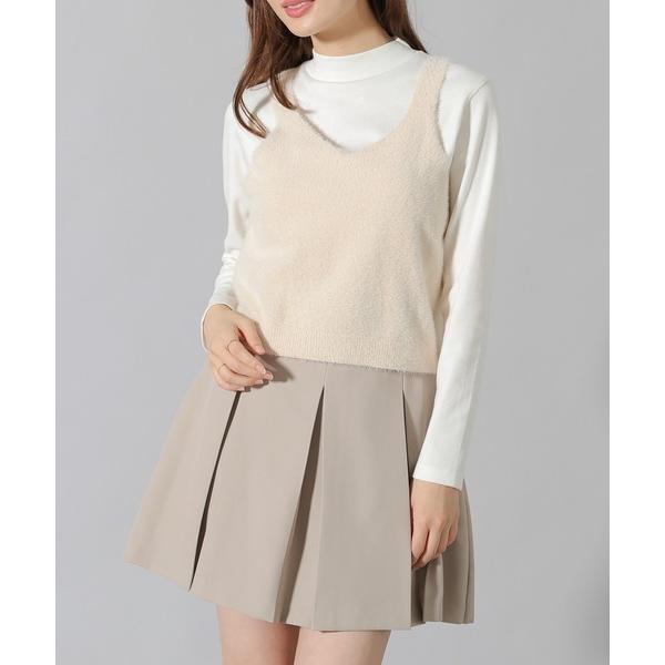 「Honeys」 「C・O・L・Z・A」キャミソールニット L ベージュ レディース